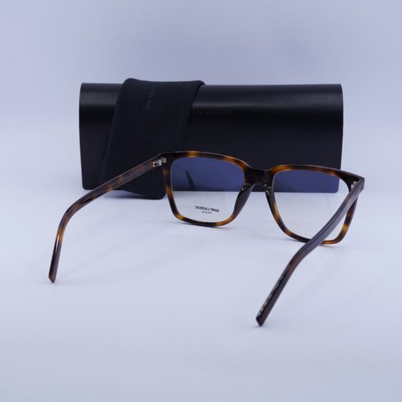 Saint Laurent SL717 SLIM 003 Square Eyeglasses 54mm – Havana - Picture 10 of 12